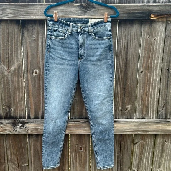 Rag & Bone “Nina” high rise skinny ankle jeans, size 27 - Picture 2 of 6